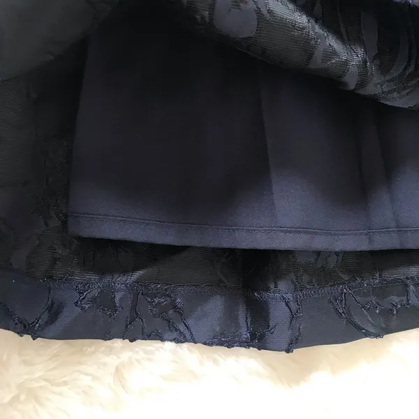 ANTONIO‎ MELANI Strapless Cocktail Dress Size 4 Navy Blue Midi Embroidered New - Image 12