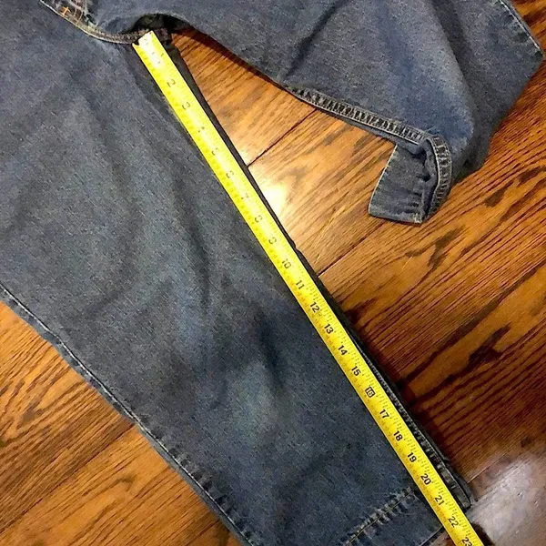Vintage EDDIE BAUER Women’s Clamdigger Capris Vented Hem Denim Jeans Sz 8 - Image 5