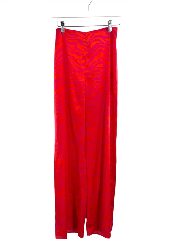 Lovers + Friends Eiden pants wavy tiger‎ pink orange sz XS revolve - Image 3