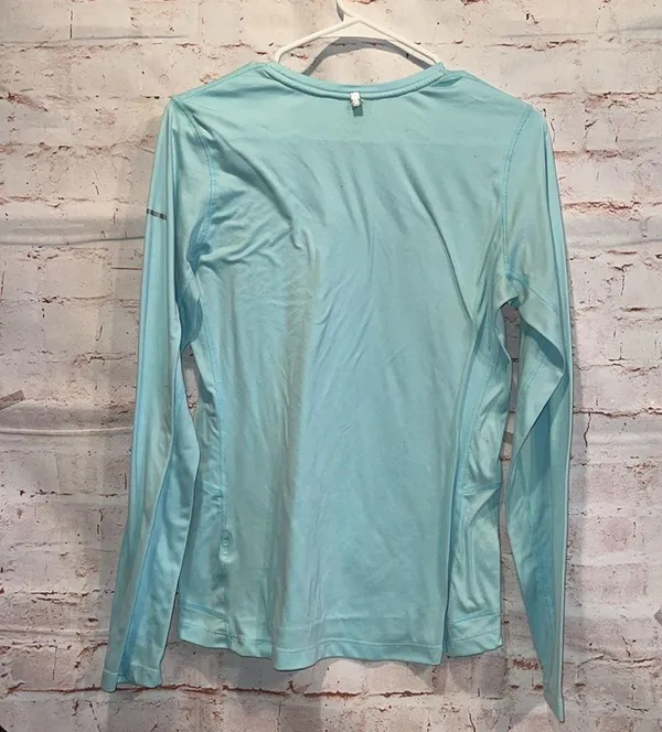 Nike Shirt Women Medium Running Long Sleeve Crewneck Dri Fit Activewear Athletic - Image 4