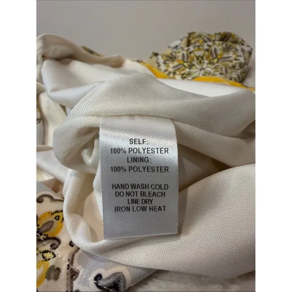Lulu’s Dandelion Medallion Floral Shift Dress Yellow Artsy Size Small - Image 6