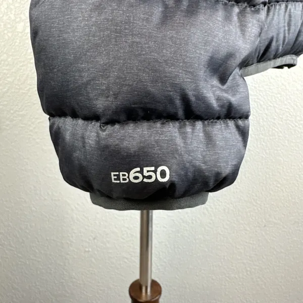Eddie Bauer Womens EB650 Packable Down Puffer‎ Jacket S Small Charcoal Gray - Image 7