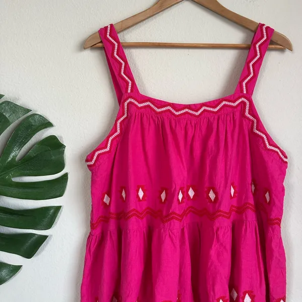 Loft Embroidered Tiered Cami Tank - Image 4