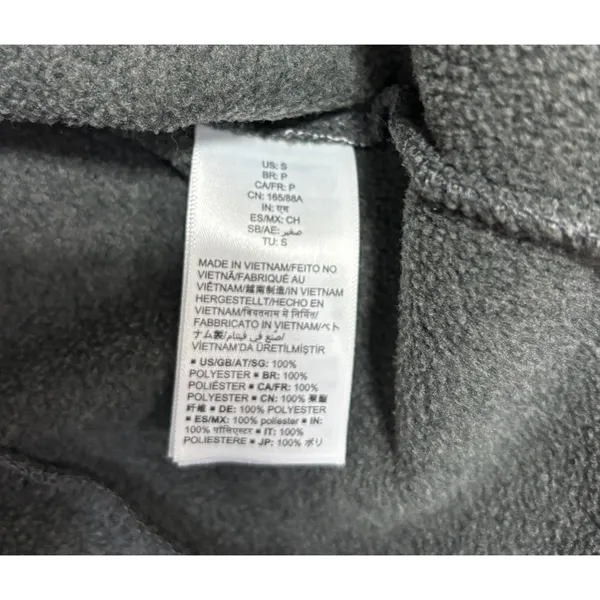 Fleece Pullover Gray Quarter Zip Mock Neck Jacket Outdoor Hiking Gorpcore Small‎ - Image 5