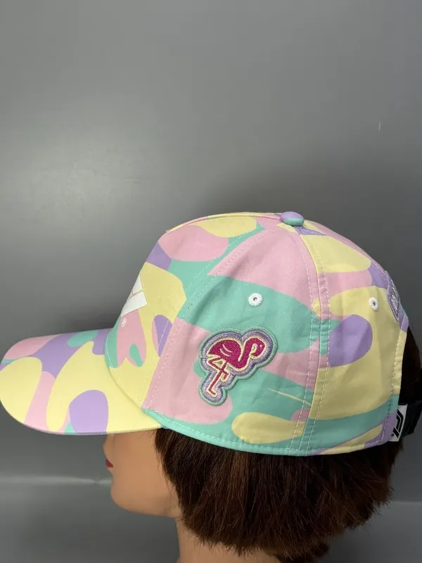 Formula 1 Miami Hat Womens OS Pink Purple Racing Hat Performance Strapback - Image 5