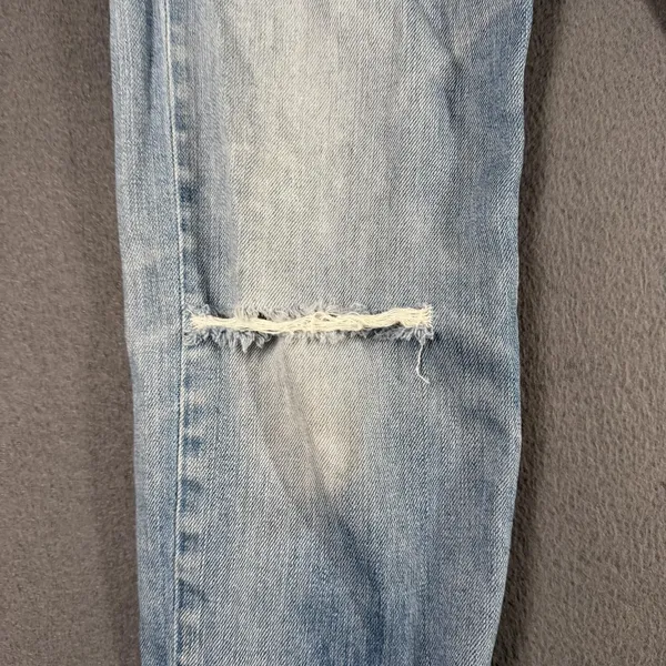 Rag & Bone Dre Boyfriend Jeans Womens 28 Blue Light Wash Mid Rise Distressed - Image 3
