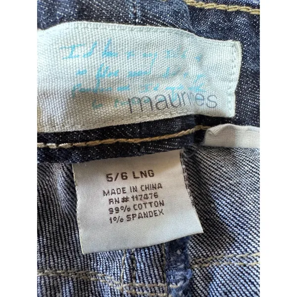 Maurices‎ Women's 5/6 Long Dark Wash Mid Rise Bootcut Jeans Ashlyn Boot Denim - Image 3