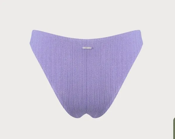 Berlook Purple Solid Textured Bikini Bottom - Image 6