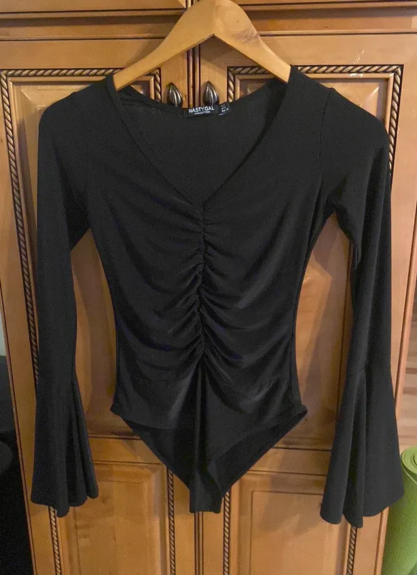 Nasty Gal Black Bodysuit - Image 2