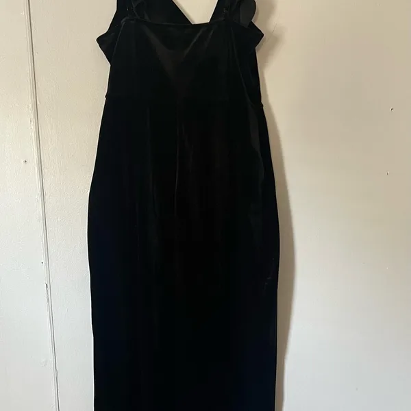Black Asymmetrical Ruched Bodycon Dress Size M - Image 3