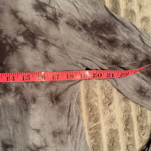 American Eagle‎ Soft & Sexy Grey Tie Dye Long Sleeve Top L - Image 4