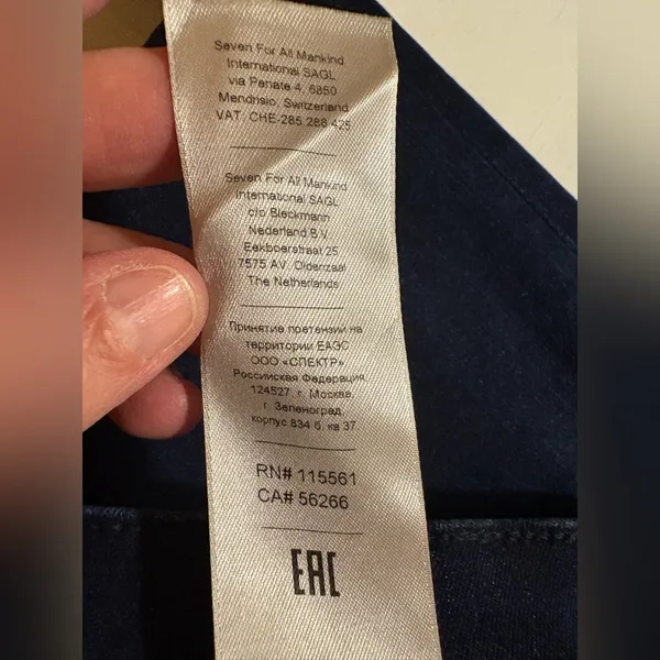 7 for All Mankind Dark Wash Dojo Jeans - Image 8
