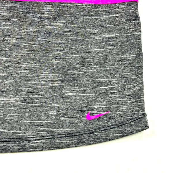 Nike Performance Shirt Womens Medium Open‎ Back Oversized Gym Yoga Pink Gray - Image 5