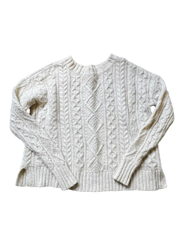 American Eagle Women’s Cozy Cream Cable Knit Sweater S/P - Image 2