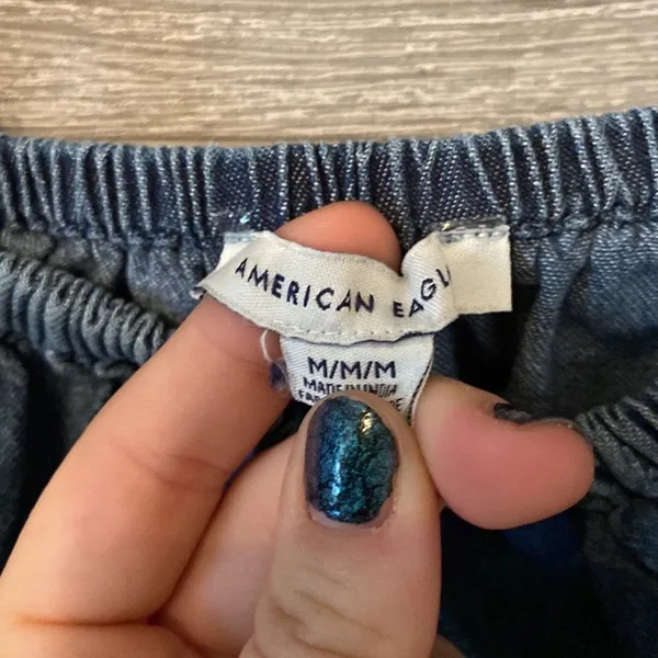 American‎ Eagle Denim crop top tank medium - Image 2