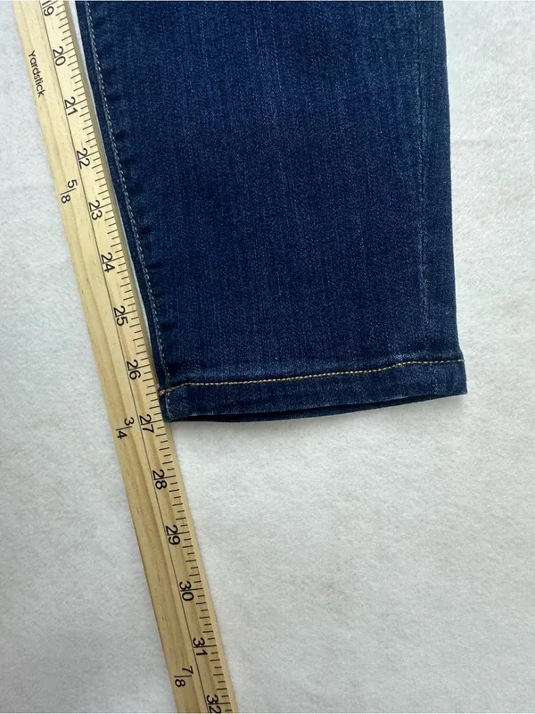 Liverpool Jeans The Ankle Skinny Womens 10/30 Blue Denim Pull On High Rise - Image 8