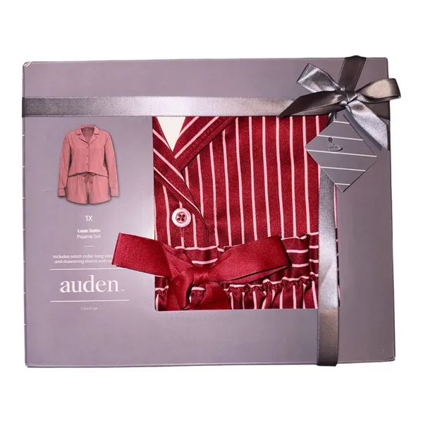 Auden Satin PJ Set (1x) & Dearfoam Slipper (Large 9/10) Bundle - Image 3