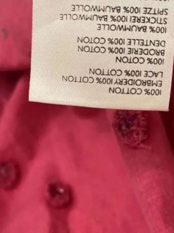 Anthropologie Pilcro and the Letterpress Adira Button Down Pink Beaded Top Small - Image 8