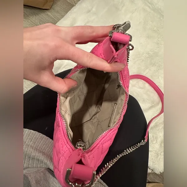 Steve Madden Bsilvia Quilted Crossbody in Hot Pink - Image 7