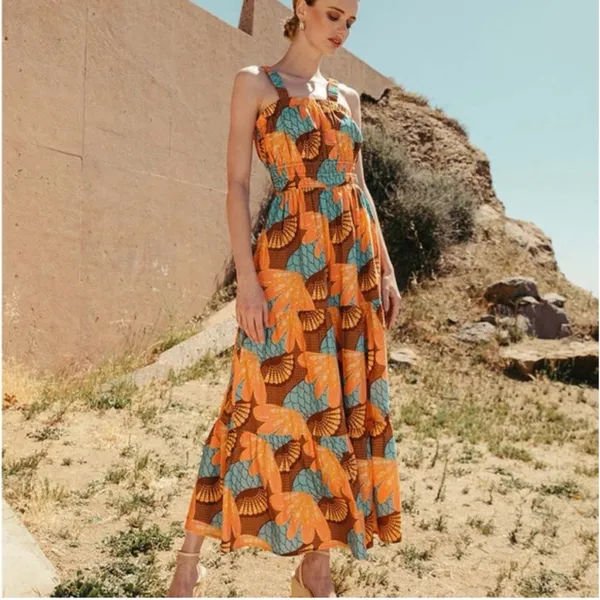 NWT Cleobella Organic Cotton Jolene Ankle Midi Dress‎ Riviera M $300 - Image 6