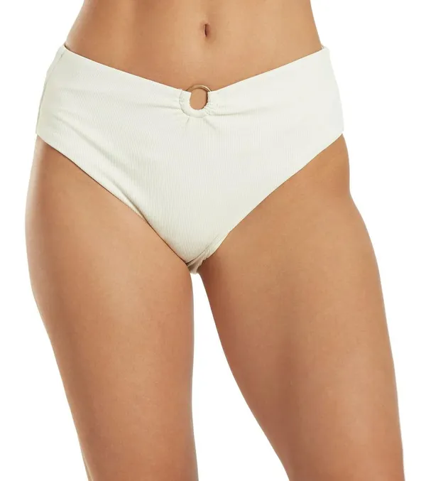 Quint Soul NWT Malibu High Rise Ivory/White Ribbed Bikini Set - S/M - Image 6