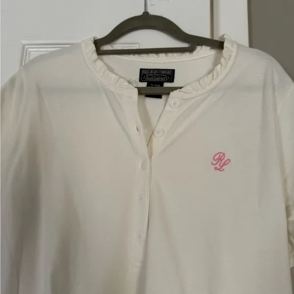 Ralph Lauren polo pink logo patch top - Image 6