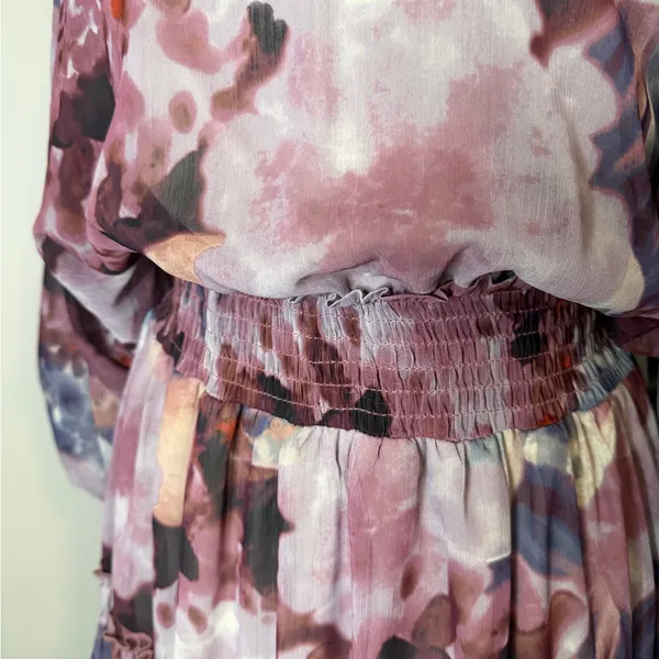 Paola Floral Smocked Ruffle Tiered Dress - Vici - Image 4
