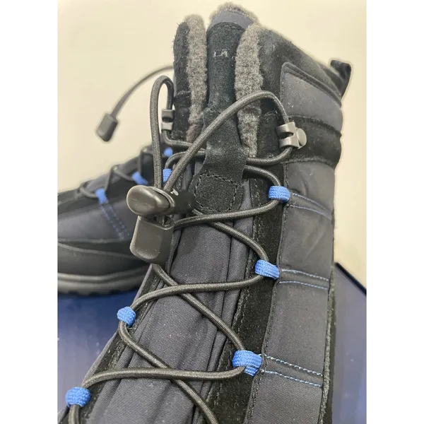 Lands End‎ Extreme Squall Waterproof Boots Black Blue Suede Nylon W 8 B NIB - Image 5