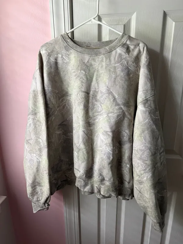 Pacsun Tree Camo‎ Crew Neck Sweatshirt Size XL - Image 2
