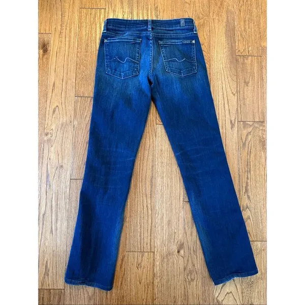 7 for all Mankind kimmie straight dark wash jeans 27 - Image 8