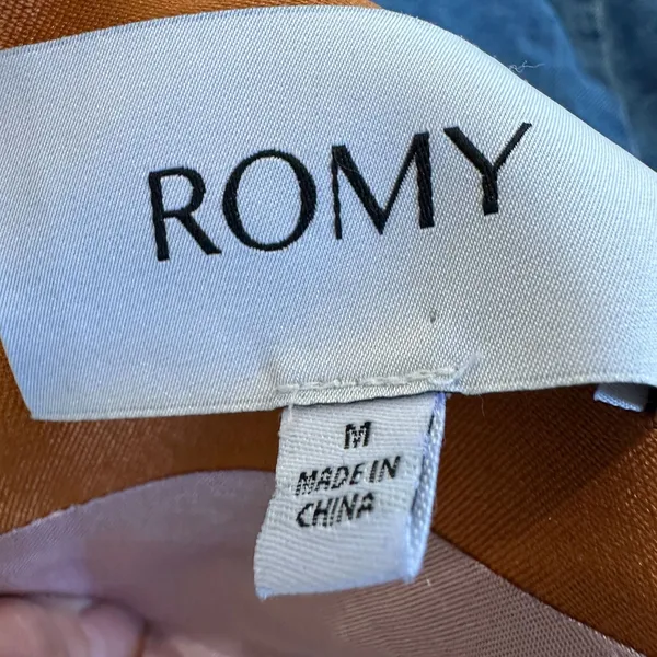 Romy Copper Halter Mini Cocktail Dress MEDIUM Satin Party Backless Designer $310 - Image 11