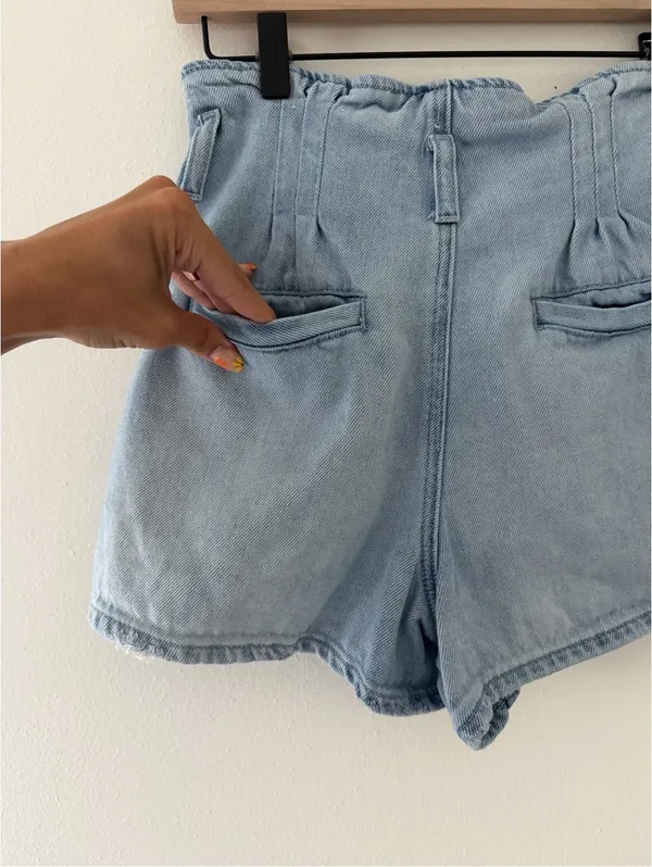 American Eagle High-Waist Coastal Cowgirl Western Eco Cotton Denim shorts 4 - Image 3