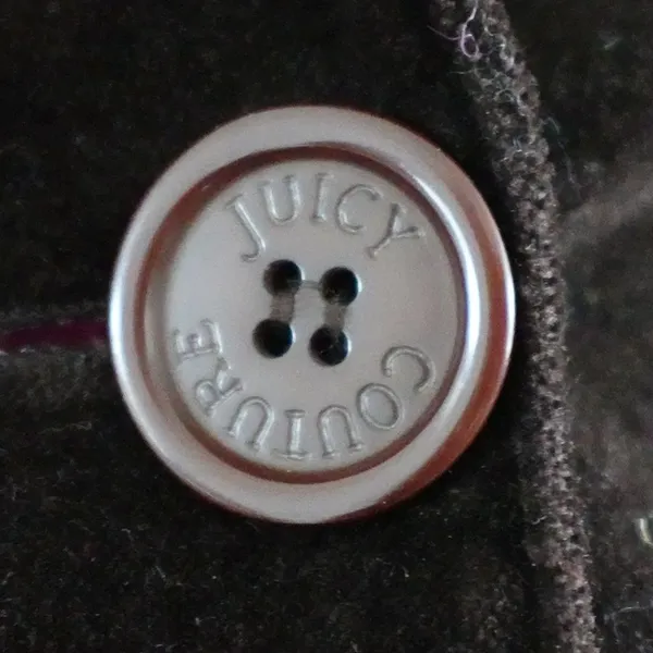 Vintage Y2K Juicy Couture Dark Brown Velour Blazer Jacket (Sample Piece) Size P - Image 4