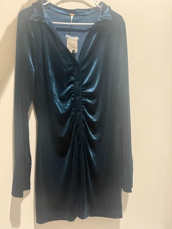 Free People "Shayla" velvet mini dress - Image 2