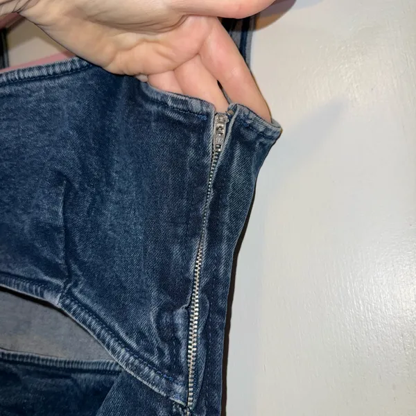 Zara Blue Denim Dress - Image 4