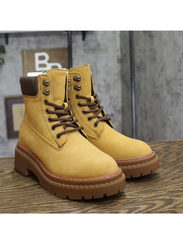 NWT Wild Fable Womens Marlowe Hiker Ankle Boots 94463110 Tan Brown 7M - Image 2