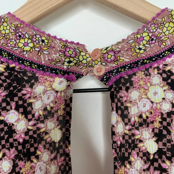 Poupette St. Barth Women's Boho Pink Fressia Amora Romper Size Small - Image 6
