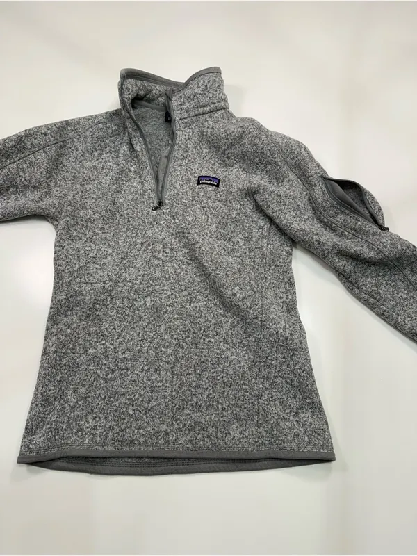 Patagonia Heather Gray 1/4-Zip Pullover Size XS - Image 5