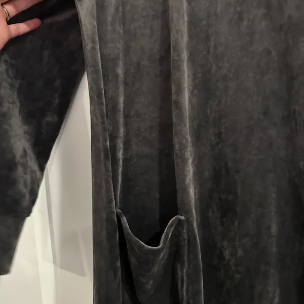 J.Jill purejill Elegant Gray Velvet Dress - Image 2