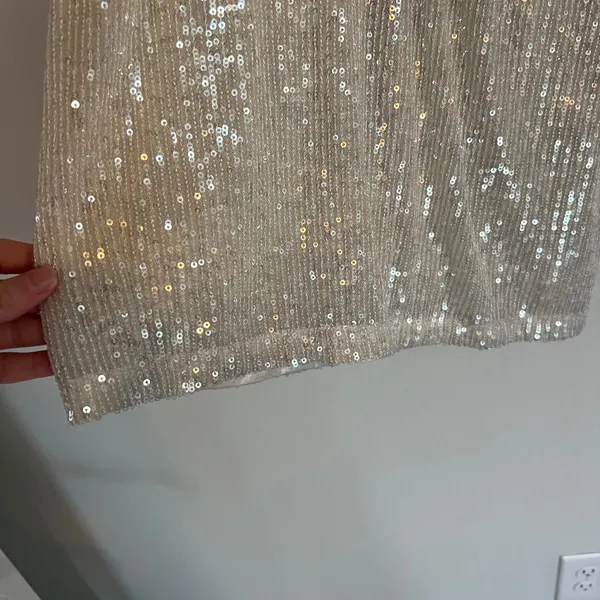 Kasia Sequin Strapless Mini Dress Size Small - Image 7