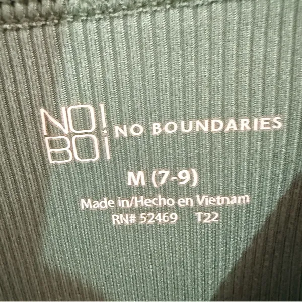 No Boundaries Olive Scoop Neck Tank Top Size Medium - Image 2