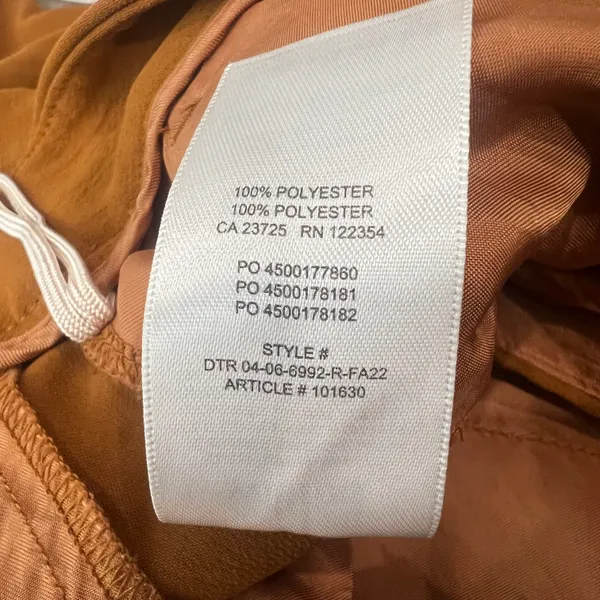 Aritzia Wilfred Camel Pleated Ankle Length Cuffed Hem Trouser Pants - Image 7