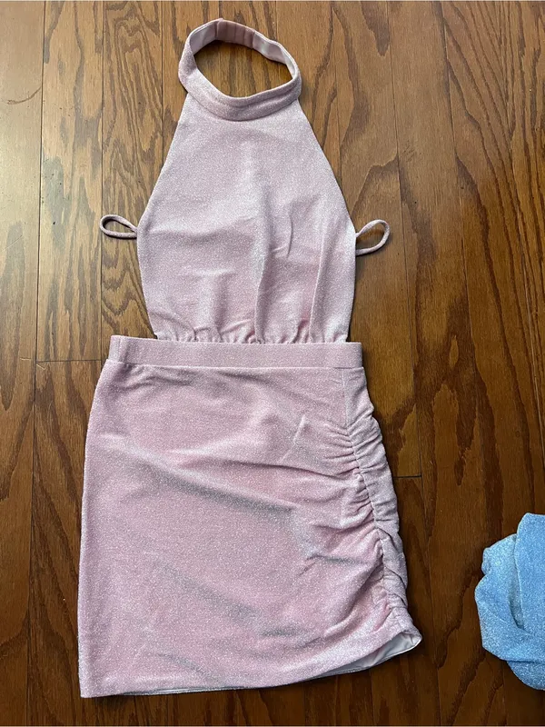 BABYBOO Alissa Mini Dress in Pink, S - Image 5