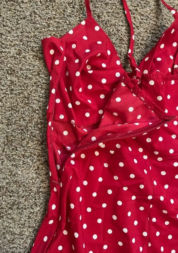 SheIn Polka dot midi dress - Image 4