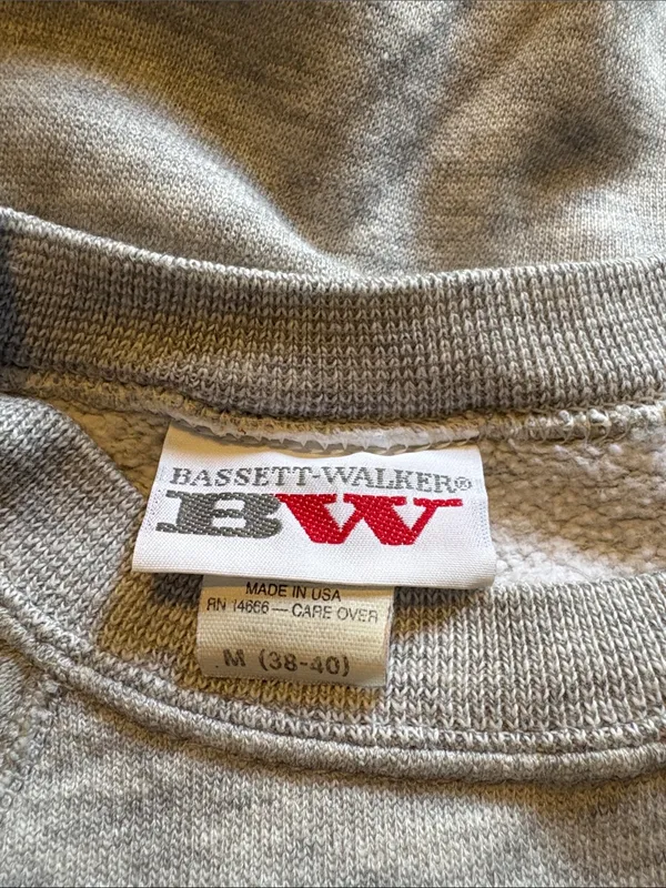 VINTAGE Golf Sweatshirt Medium Gray Crewneck Drop In Any Time! - Image 3