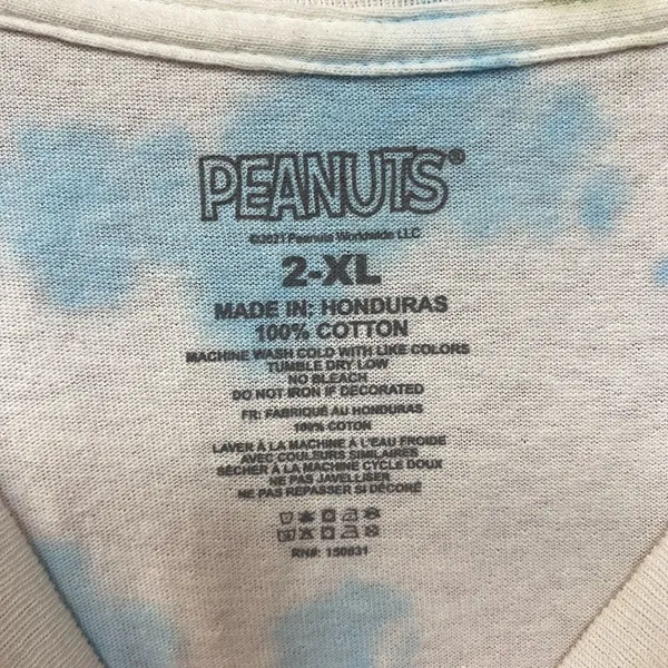 Peanuts Snoopy and the Gang Tie Dye T-Shirt 2XL - Image 4