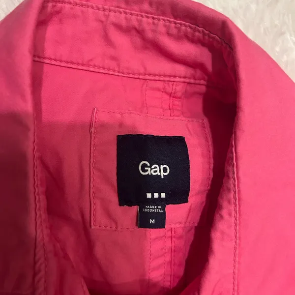 GAP misses size M Medium hot Pink belted Trench coat dress jacket Easter Spring - Image 6