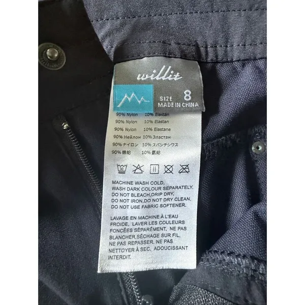 Willis Women’s Navy Outdoor Hiking Shorts Size 8 - Image 2