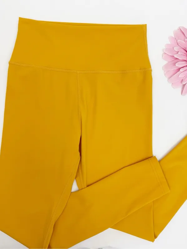 Daily Drills Go! High Rise Leggings Honey Gold Mustard Yellow - Image 6
