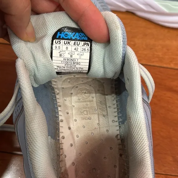 Hoka One One‎ W Bondi 7 Running Athletic Shoes size 9.5 - Image 8
